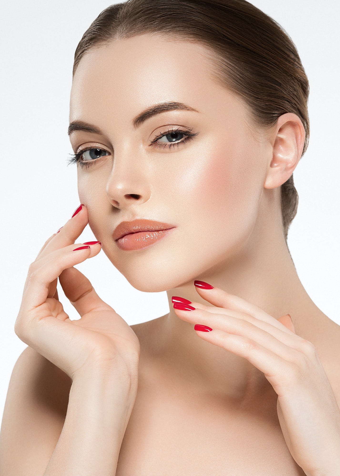 Manicure hands nails Woman Beauty Portrait