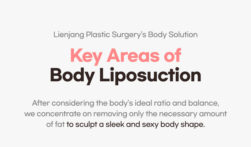 The key areas to target liposuction