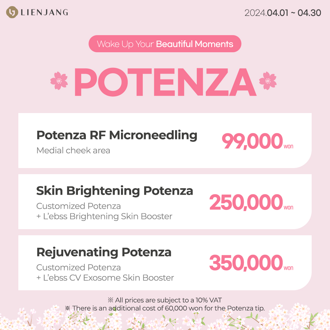 Potenza treatment at the best beauty clinic in Seoul, Korea, during the spring sale.