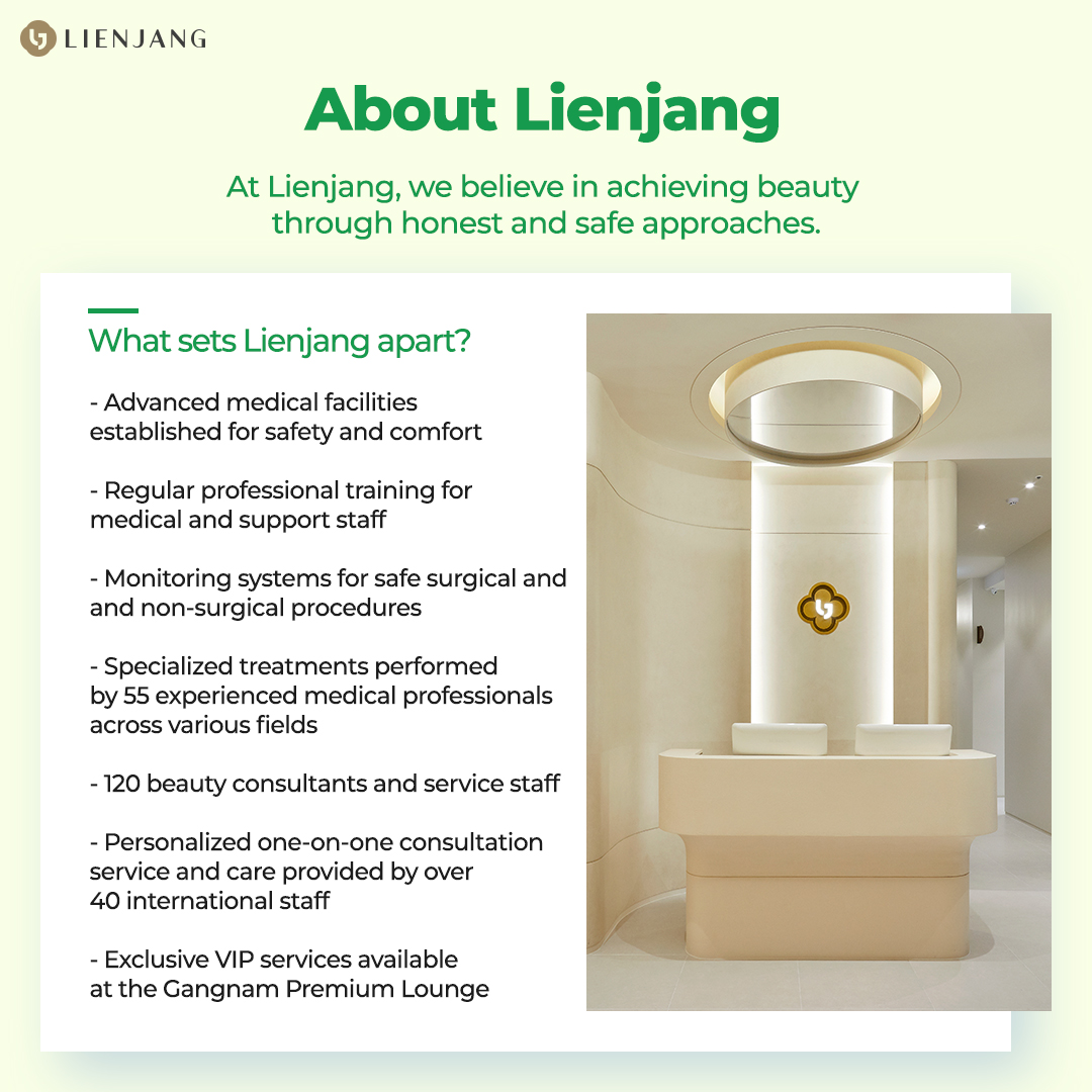 At Lienjang, we believe in achieving beauty through honest and safe approaches.