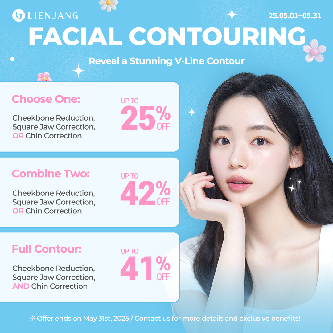 You can achieve a picture perfect V-line and jawline with Lienjang's facial contouring. Check out the promotional prices for each or combined treatments!