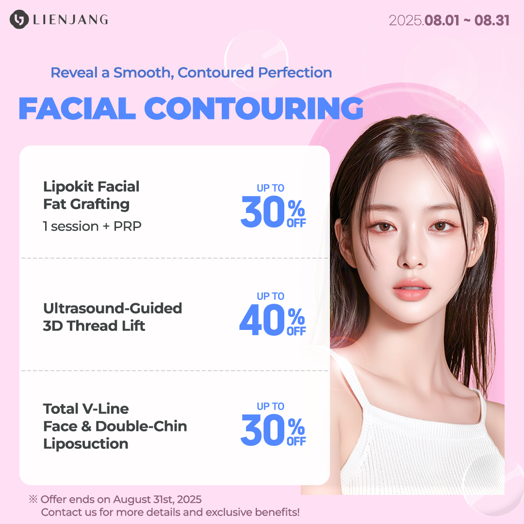 You can achieve a picture perfect V-line and jawline with Lienjang's facial contouring. Check out the promotional prices for each or combined treatments!