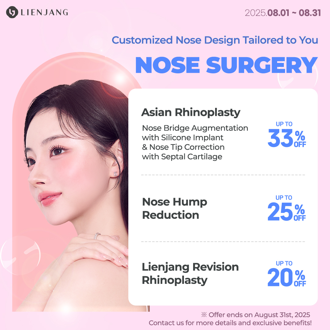 Lienjang is known for its customized nose design and excellence in rhinoplasty.
