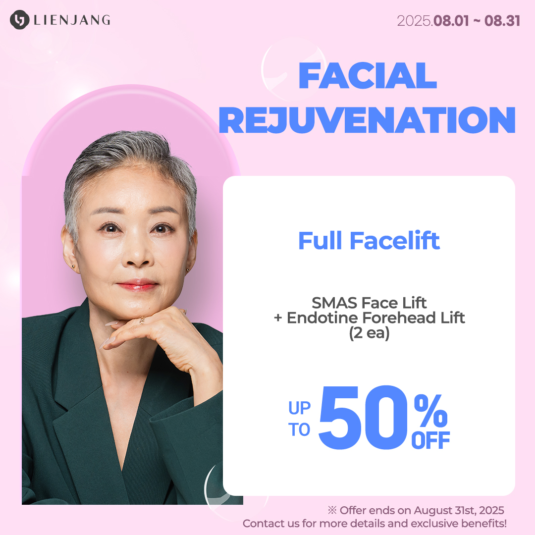 This month's promotion includes a full facelift for a dream rejuvenation. Don't miss this chance and get the discount rate upon your visit!