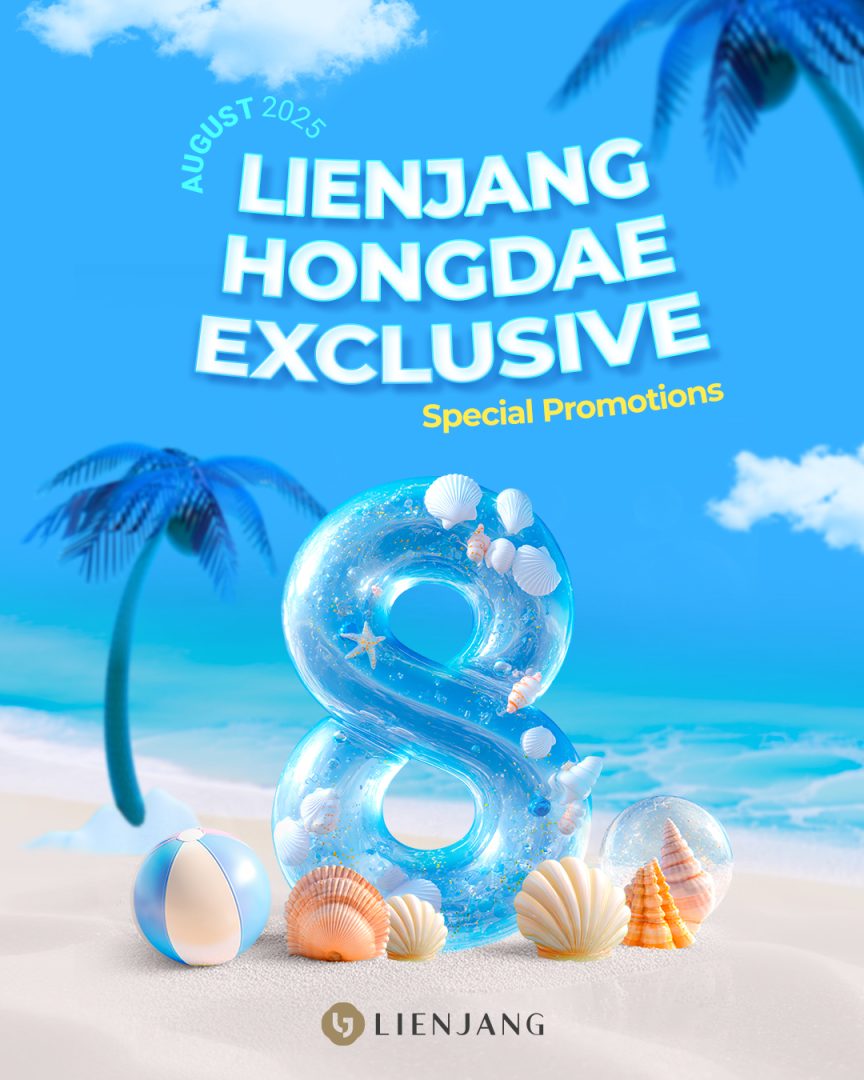 Enjoy limited-time promotions available only at Lienjang Hongdae branch!