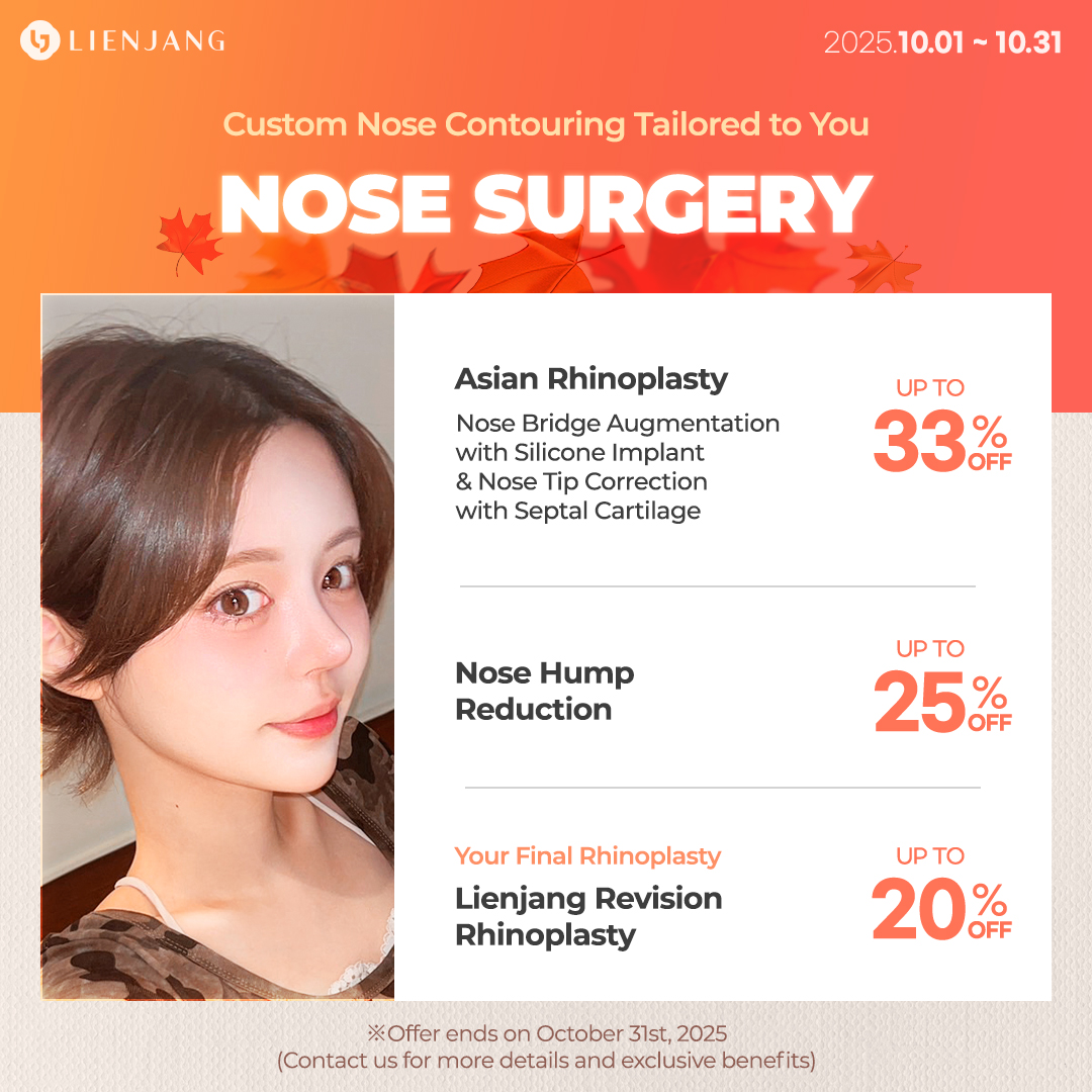 Lienjang is known for its customized nose design and excellence in rhinoplasty.