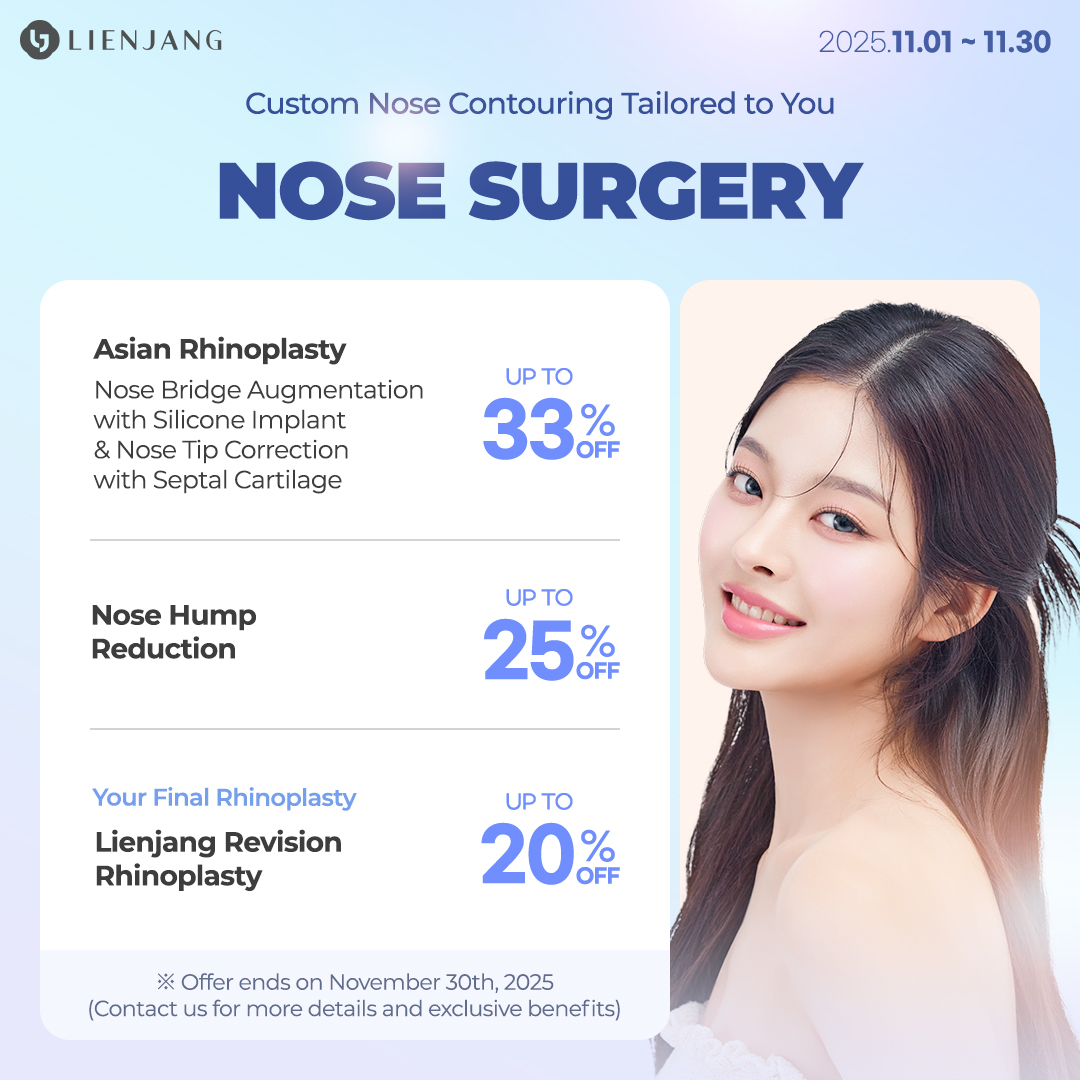Lienjang is known for its customized nose design and excellence in rhinoplasty.