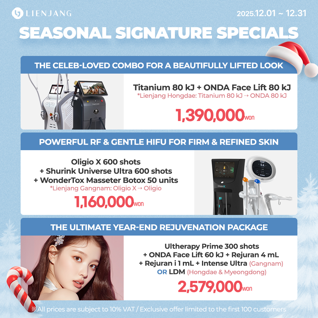 Explore Lienjang's premium lifting treatments with powerful HIFU and effective RF. Don't miss out our ONDA specials with amazing package deals!