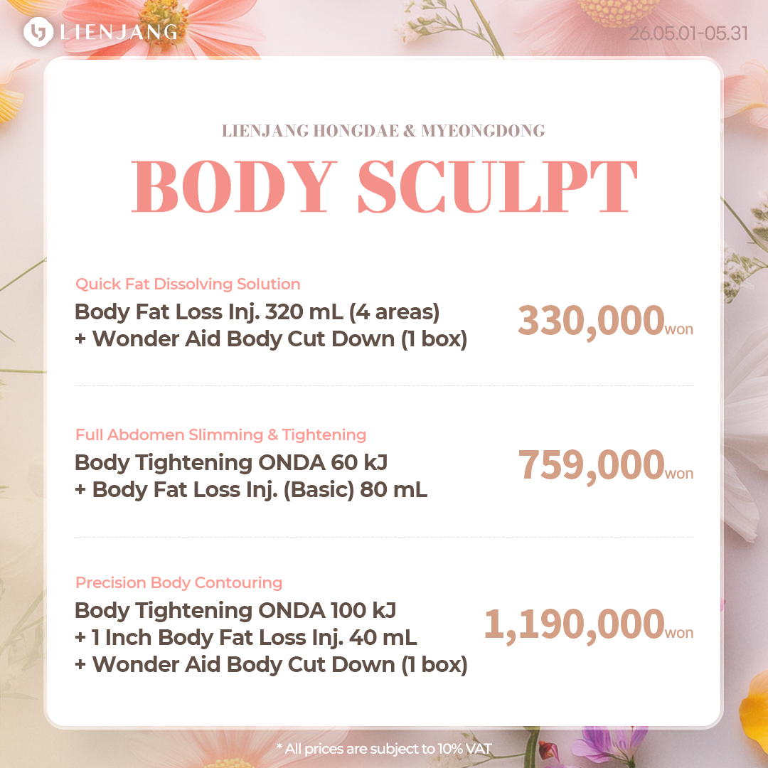 Quick body contouring at Lienjang starts now. Get ready for the warmer weather!