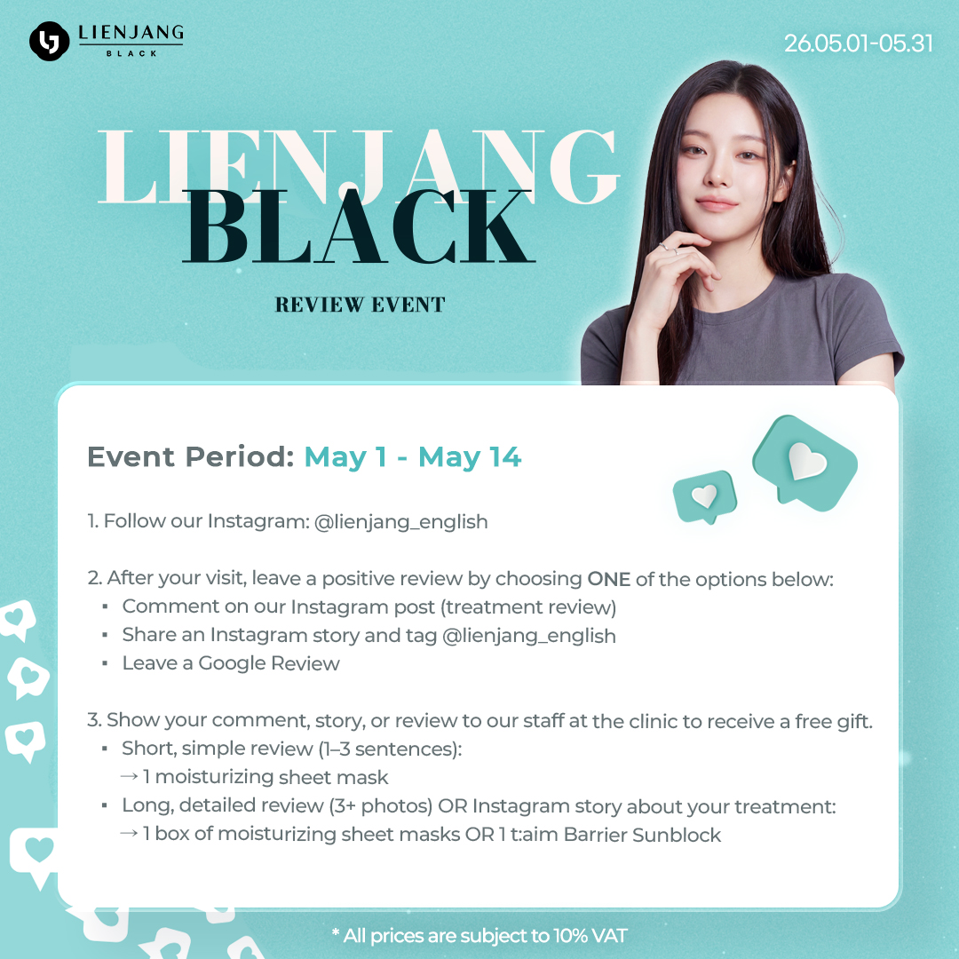 special event for May exclusive! Join our follow & review event and win free gifts!