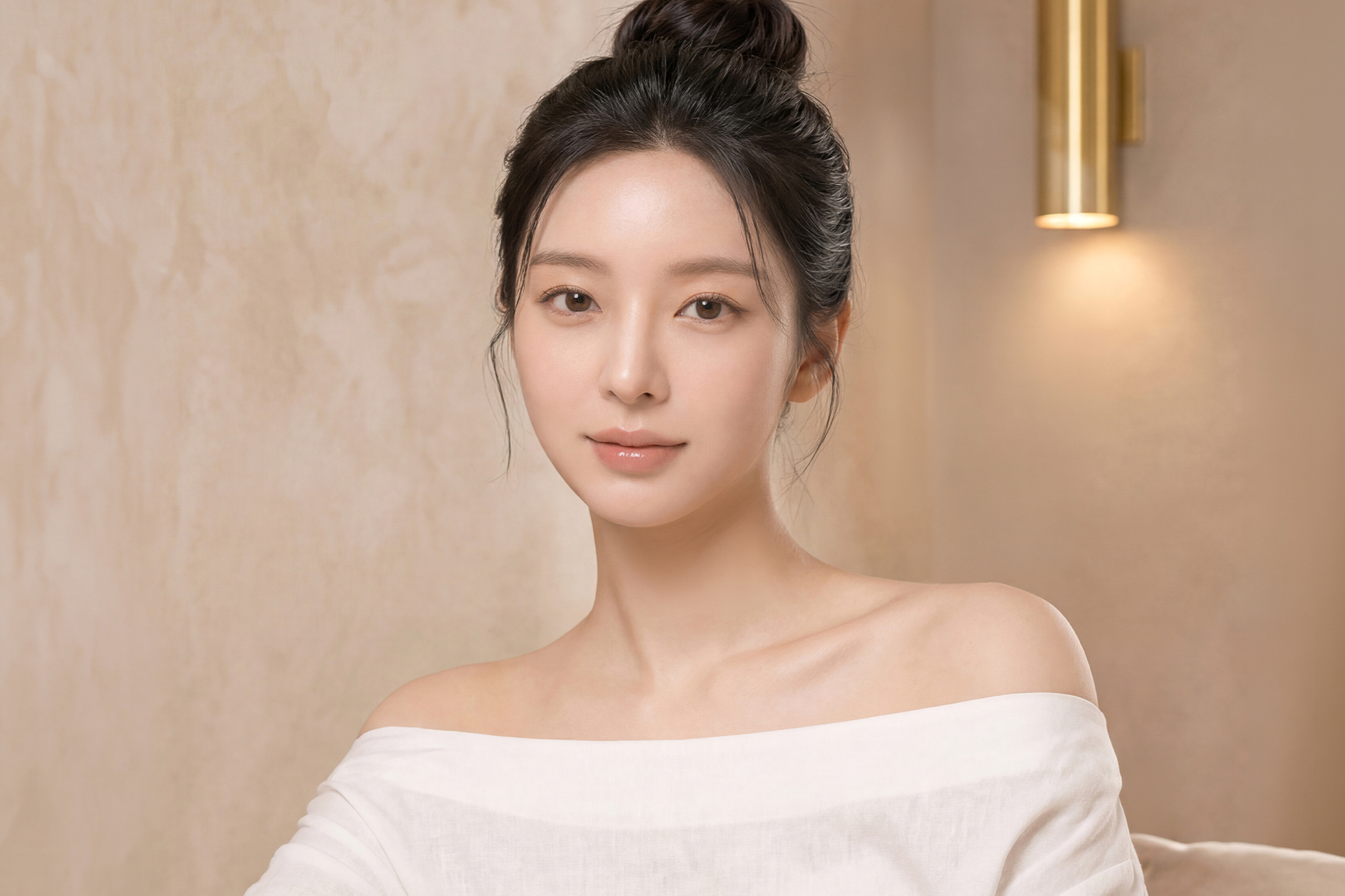 model with firm skin representing hifu and rf treatments done together